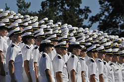Students standing in lines. Links to Donor-Advised Funds